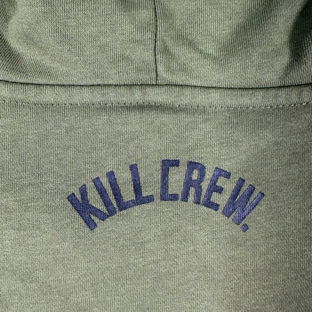 Kill Crew Hoodie Mens Medium Green Fighters Club Porrada Series - Picture 9 of 9
